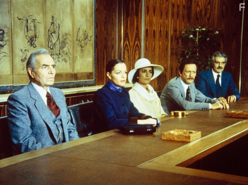 James Mason and Omar Sharif in Bloodline (1979)