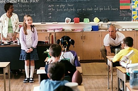 Morgan York (second from left), Vin Diesel (right).