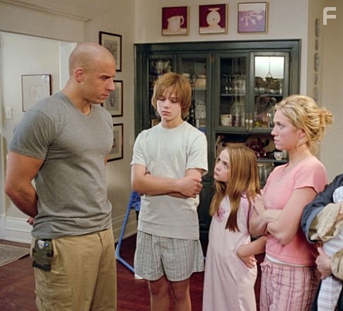 (Left to right) Vin Diesel, Max Thieriot, Morgan York, Brittany Snow.