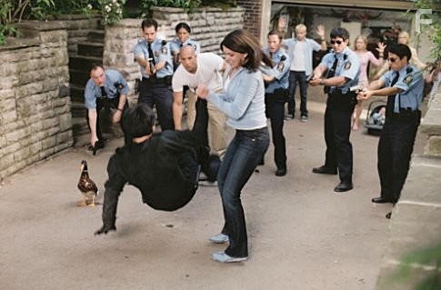 FRONT: Denis Akiyama (left), Vin Diesel (center), Lauren Graham (right). BACK: (left to right) Max Thieriot, Brittany Snow, Luke/Bo Vink, Faith Ford, Morgan York.
