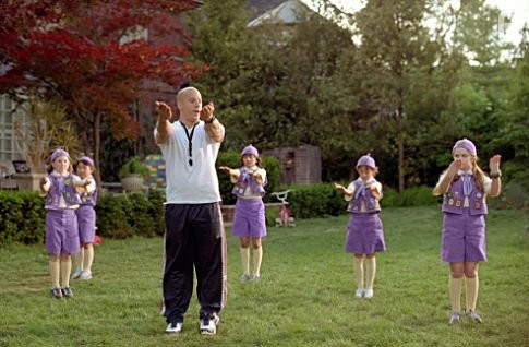 Vin Diesel (front), Morgan York (right).