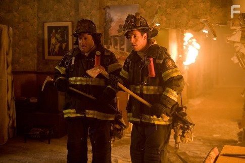 Adam Sandler and Kevin James in Чак и Ларри: Пожарная свадьба (2007)