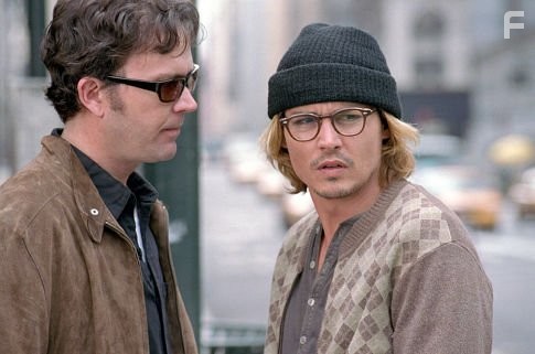 Johnny Depp and Timothy Hutton in Тайное окно (2004)