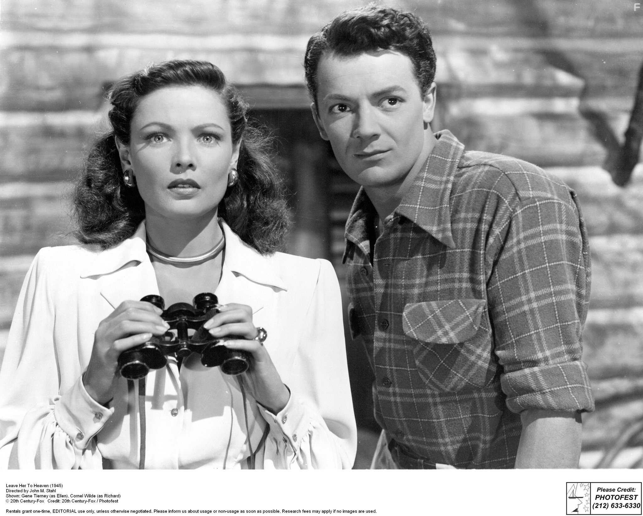 Gene Tierney and Cornel Wilde in Бог ей судья (1945)