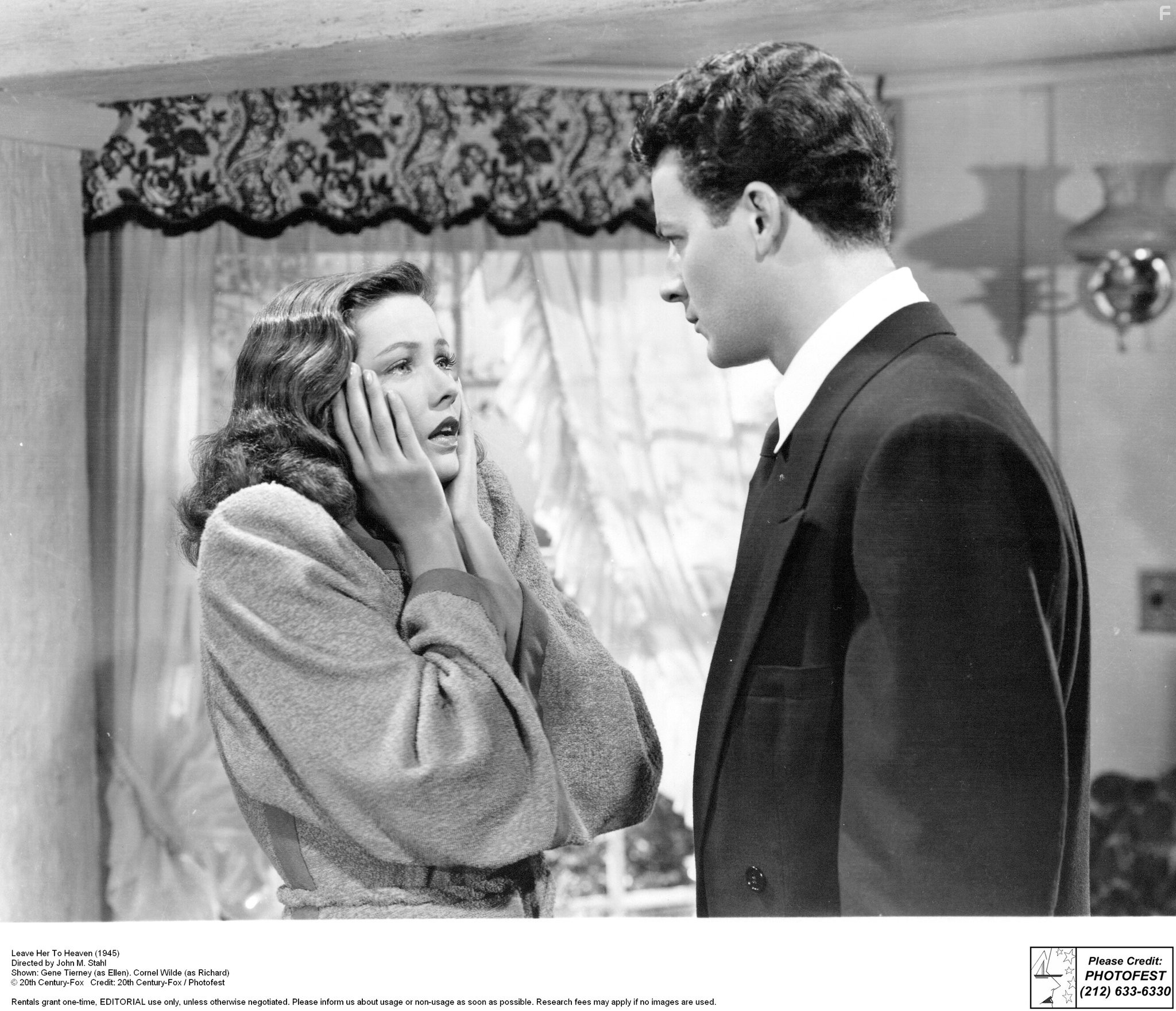 Gene Tierney and Cornel Wilde in Бог ей судья (1945)