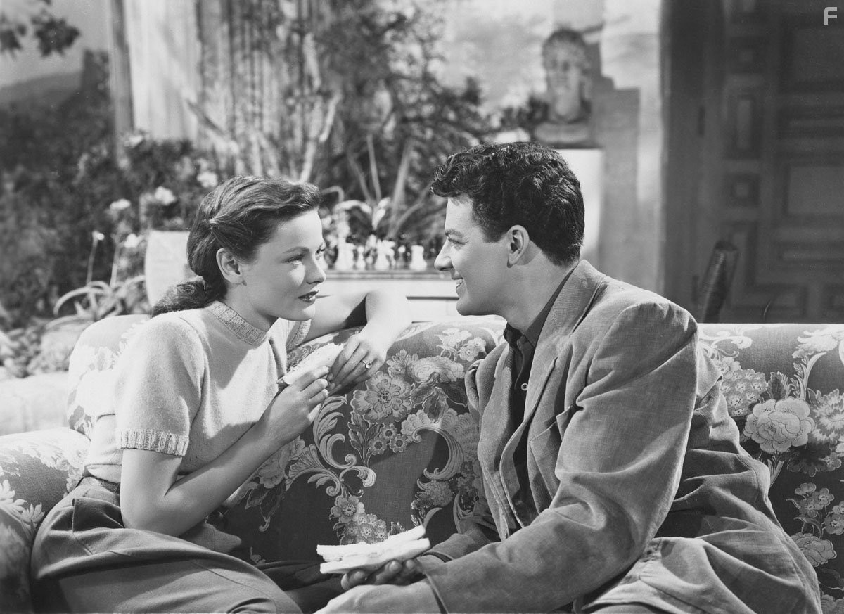 Gene Tierney and Cornel Wilde in Бог ей судья (1945)