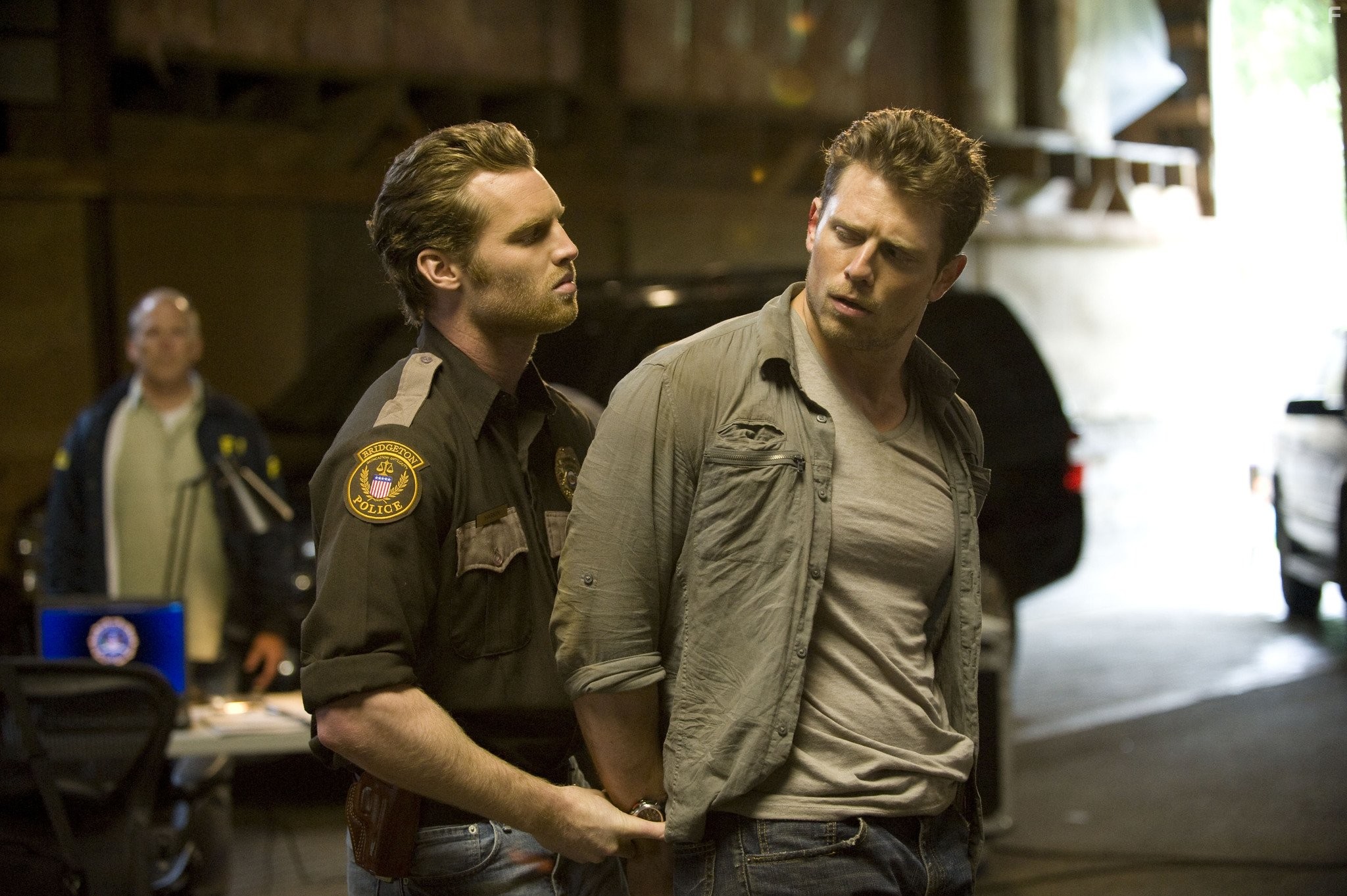 Mike 'The Miz' Mizanin and Jared Keeso in Морской пехотинец: Тыл (2013)