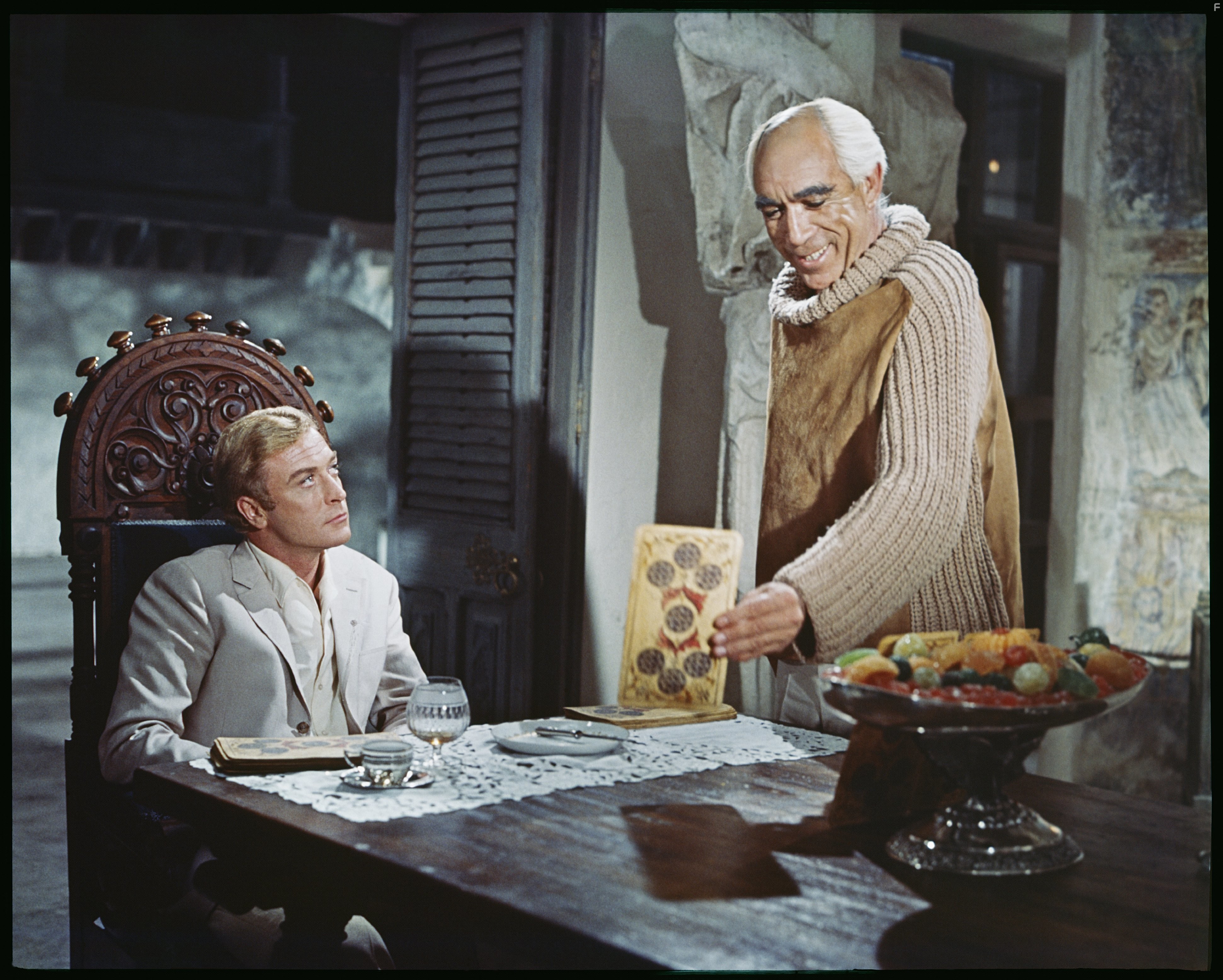 Anthony Quinn and Michael Caine in The Magus (1968)