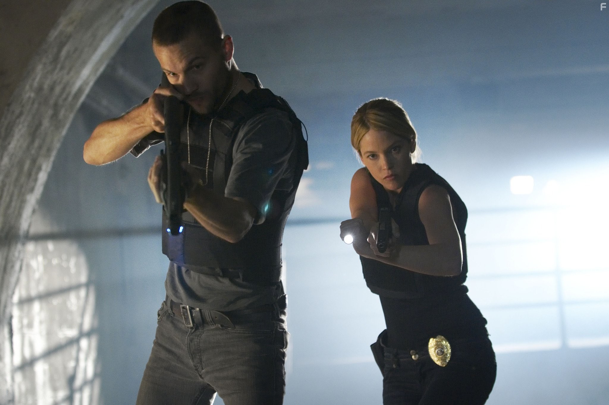 Nicki Aycox and Logan Marshall-Green in Под прикрытием (2009)