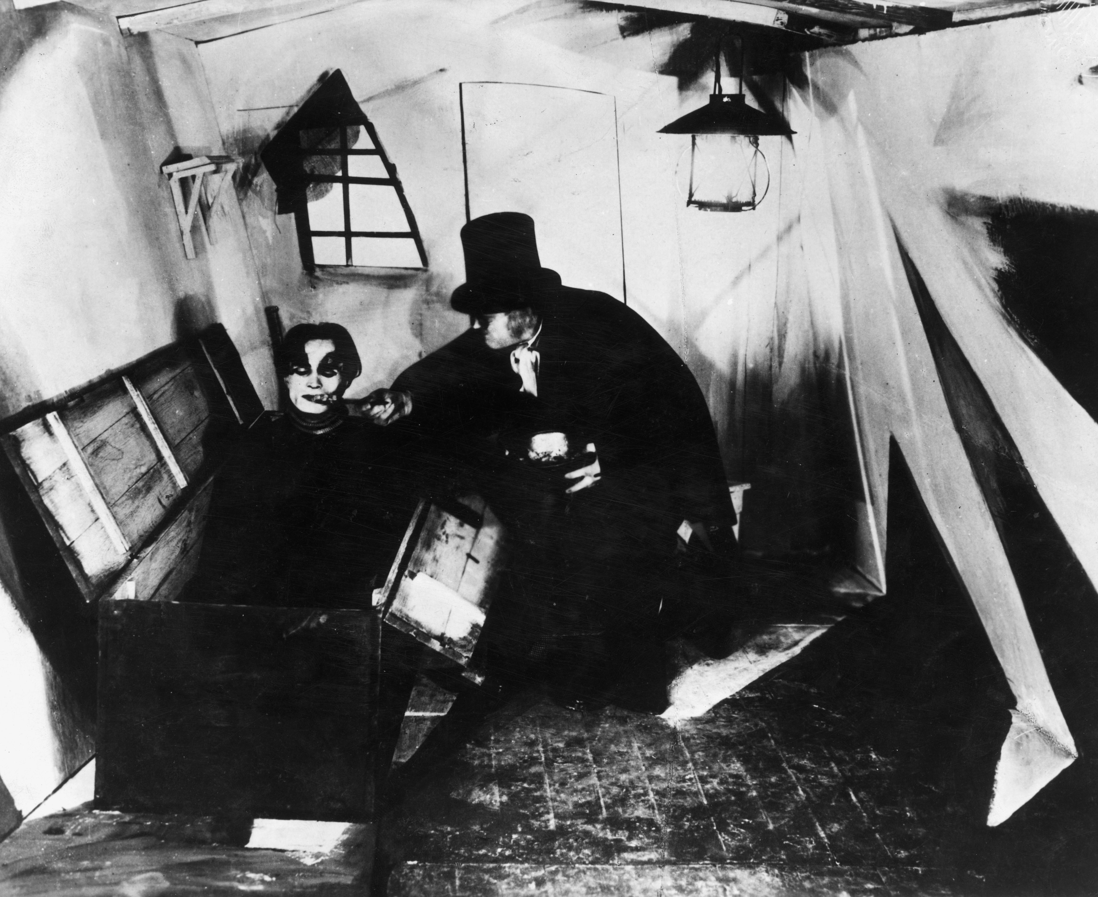 Werner Krauss and Conrad Veidt in Кабинет доктора Калигари (1920)