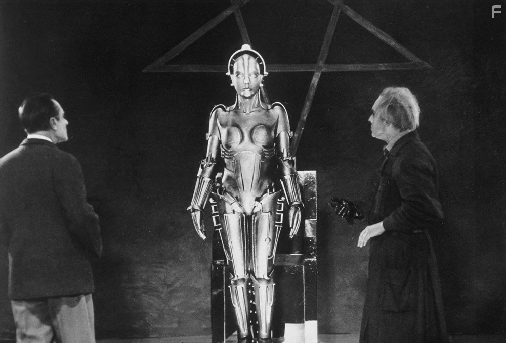 Alfred Abel and Rudolf Klein-Rogge in Метрополис (1927)