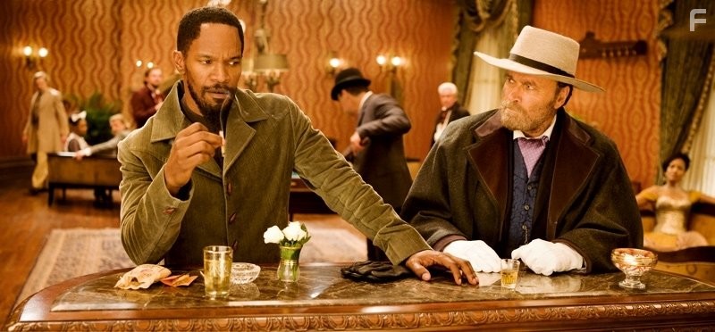 Jamie Foxx and Franco Nero in Джанго освобожденный (2012)