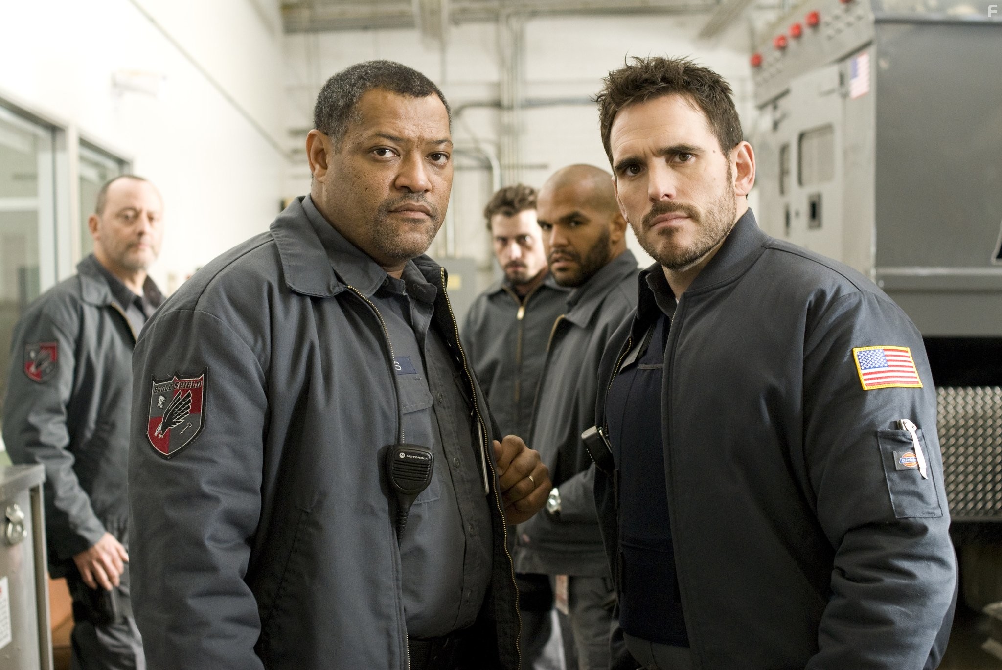 Matt Dillon, Laurence Fishburne, and Amaury Nolasco in Инкассатор (2009)