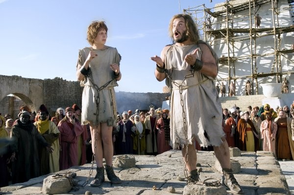 Jack Black and Michael Cera in Начало времен (2009)