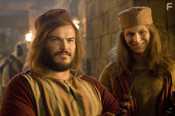 Jack Black and Michael Cera in Начало времен (2009)