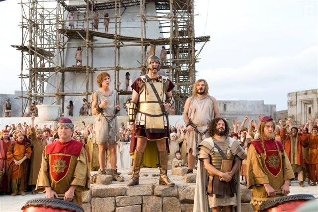 Jack Black and Michael Cera in Начало времен (2009)