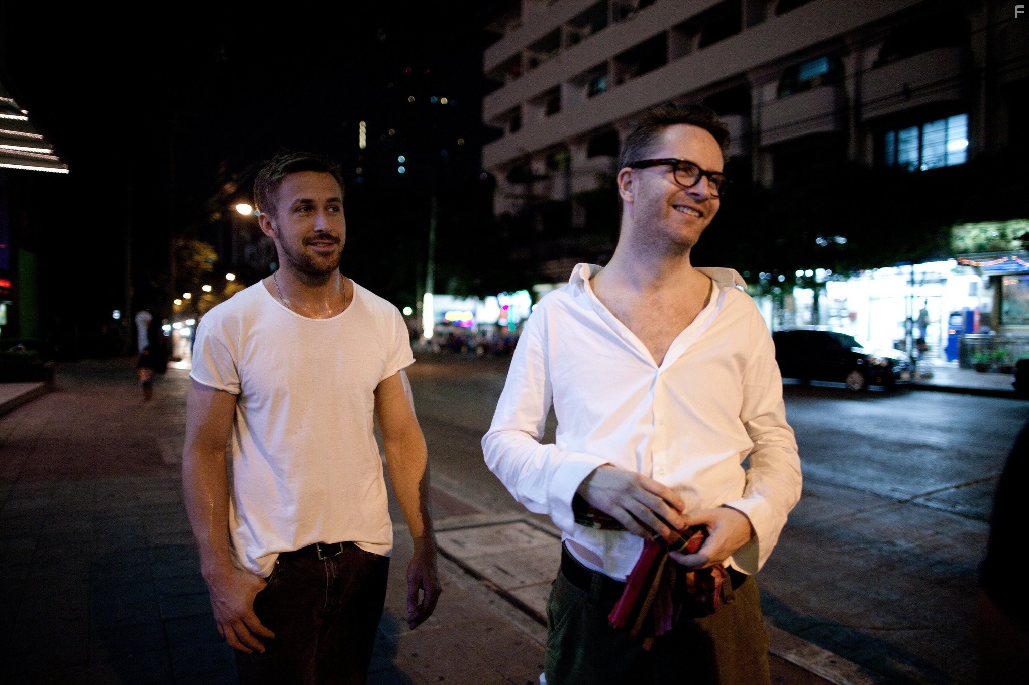 Ryan Gosling and Nicolas Winding Refn in Только Бог простит (2013)