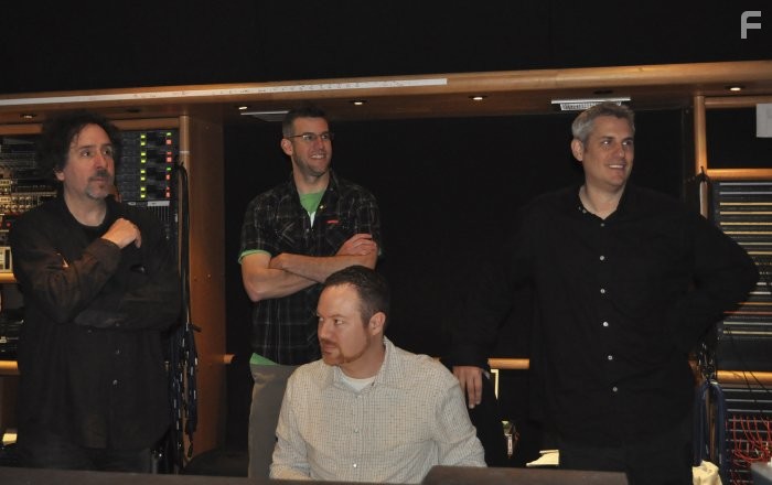 Tim Burton, Shane Acker, Jim Lemley, and Casey Stone in Девять (2009)