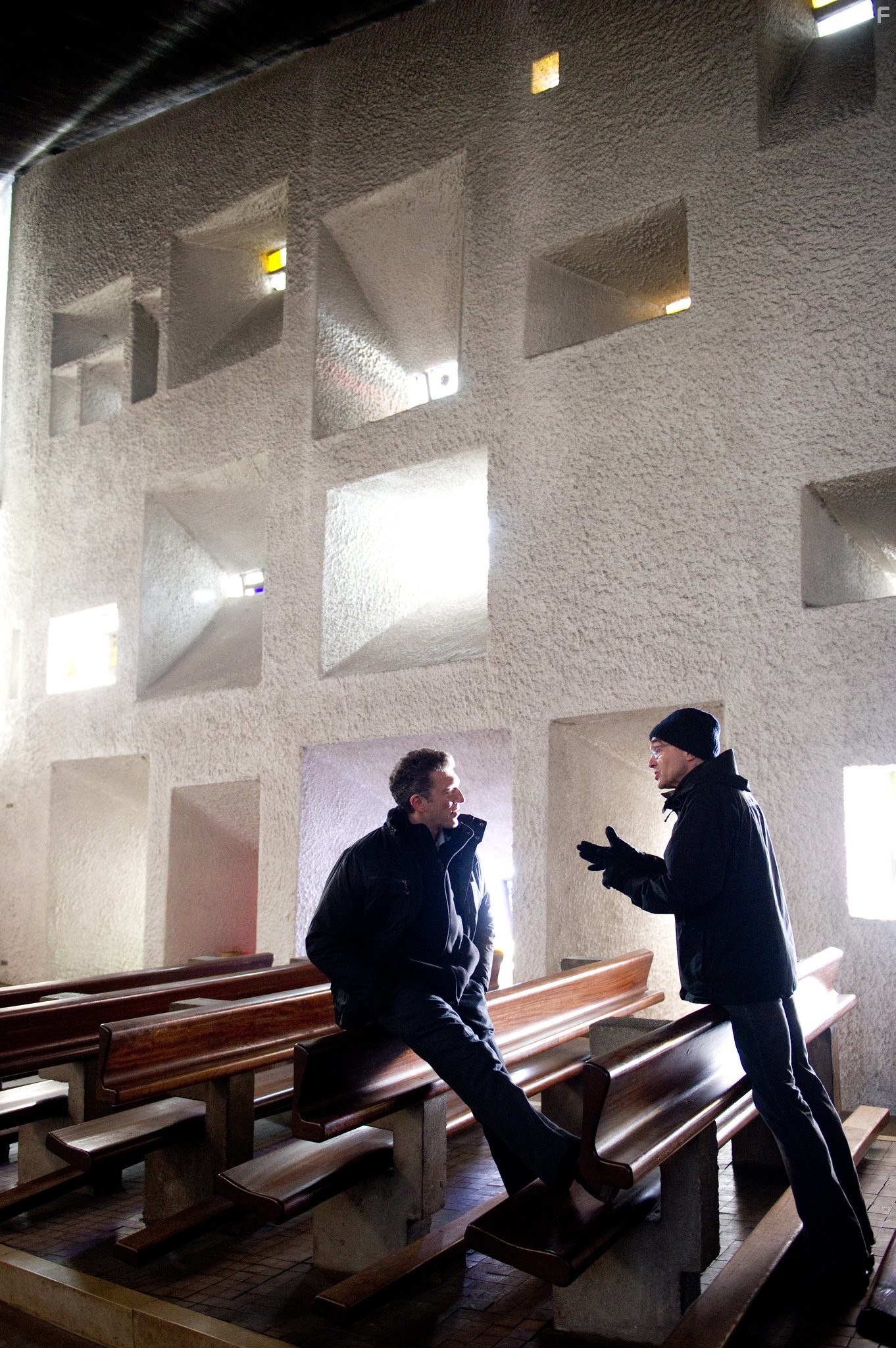 Danny Boyle and Vincent Cassel in Транс (2013)