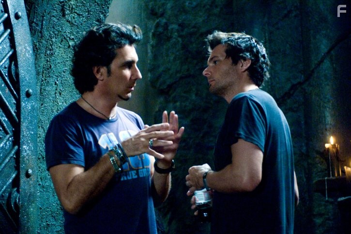 Patrick Tatopoulos and Len Wiseman in Другой мир: Восстание ликанов (2009)