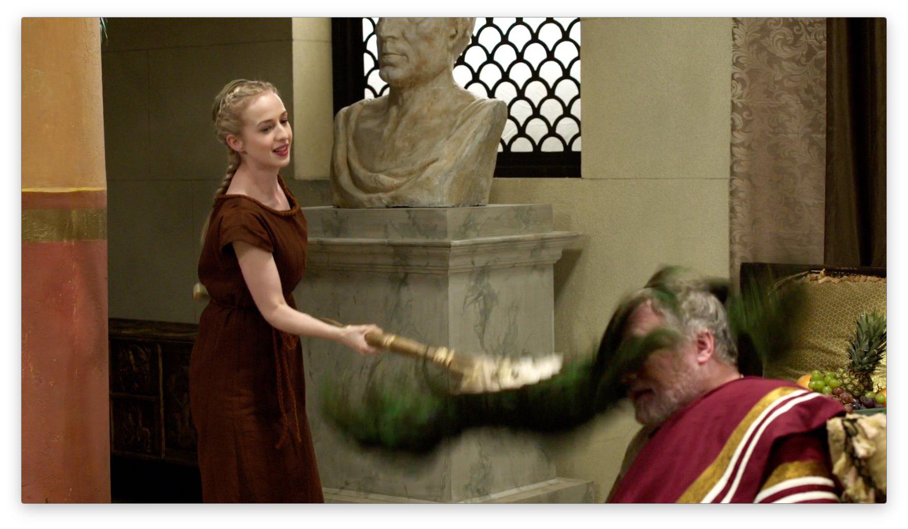 Rupert Vansittart and Holli Dempsey in Plebs (2013)