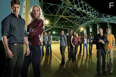 Melanie Lynskey, Kristin Lehman, Nathan Fillion, Taryn Manning, Riley Smith, Rochelle Aytes, and Mircea Monroe in Гонка (2007)