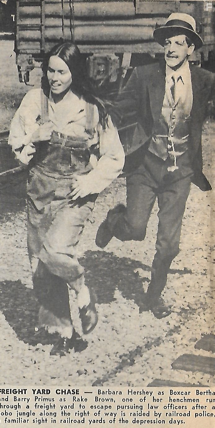 Barbara Hershey and Barry Primus in Берта по прозвищу 'Товарный вагон' (1972)