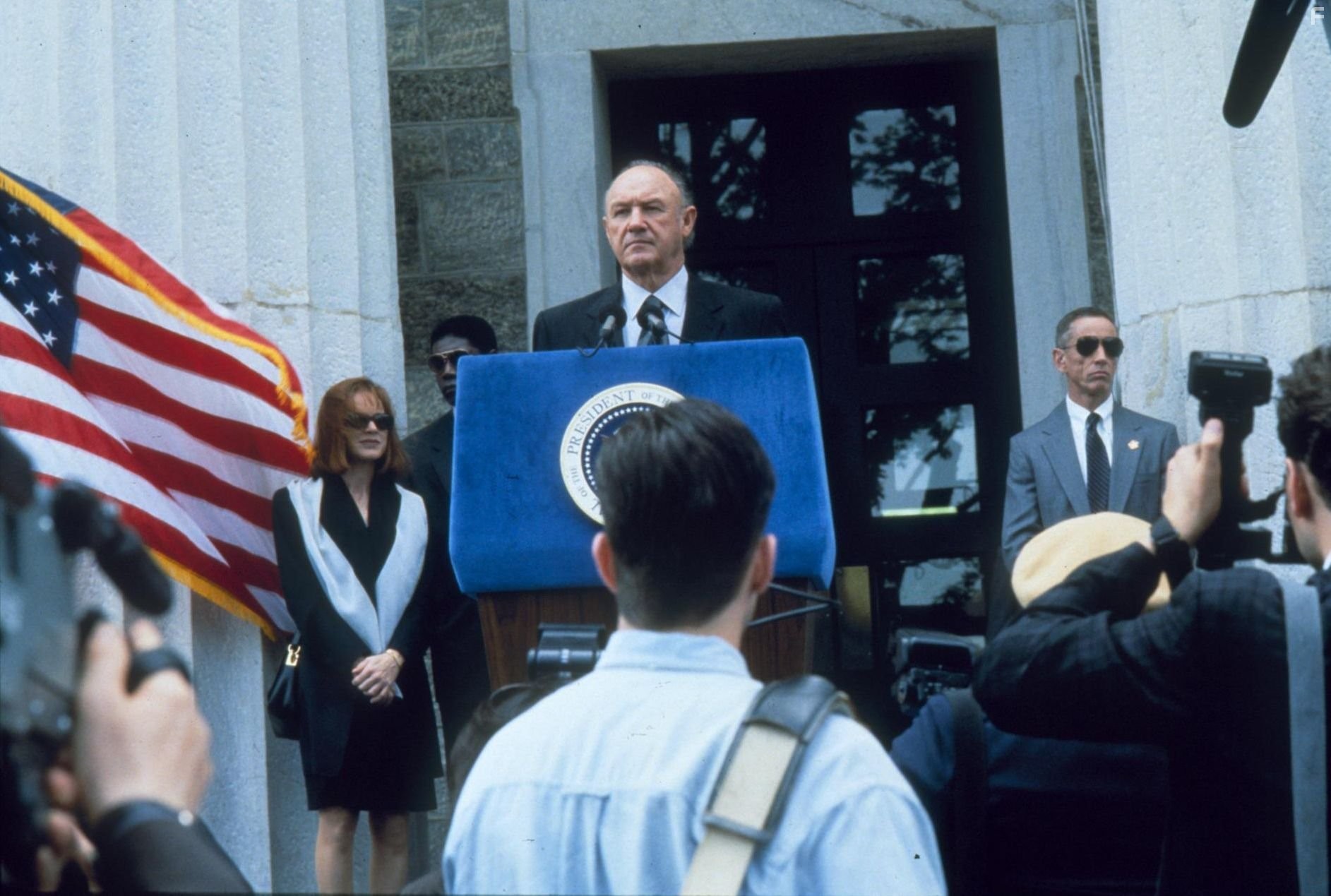 Gene Hackman and Judy Davis in Абсолютная власть (1997)
