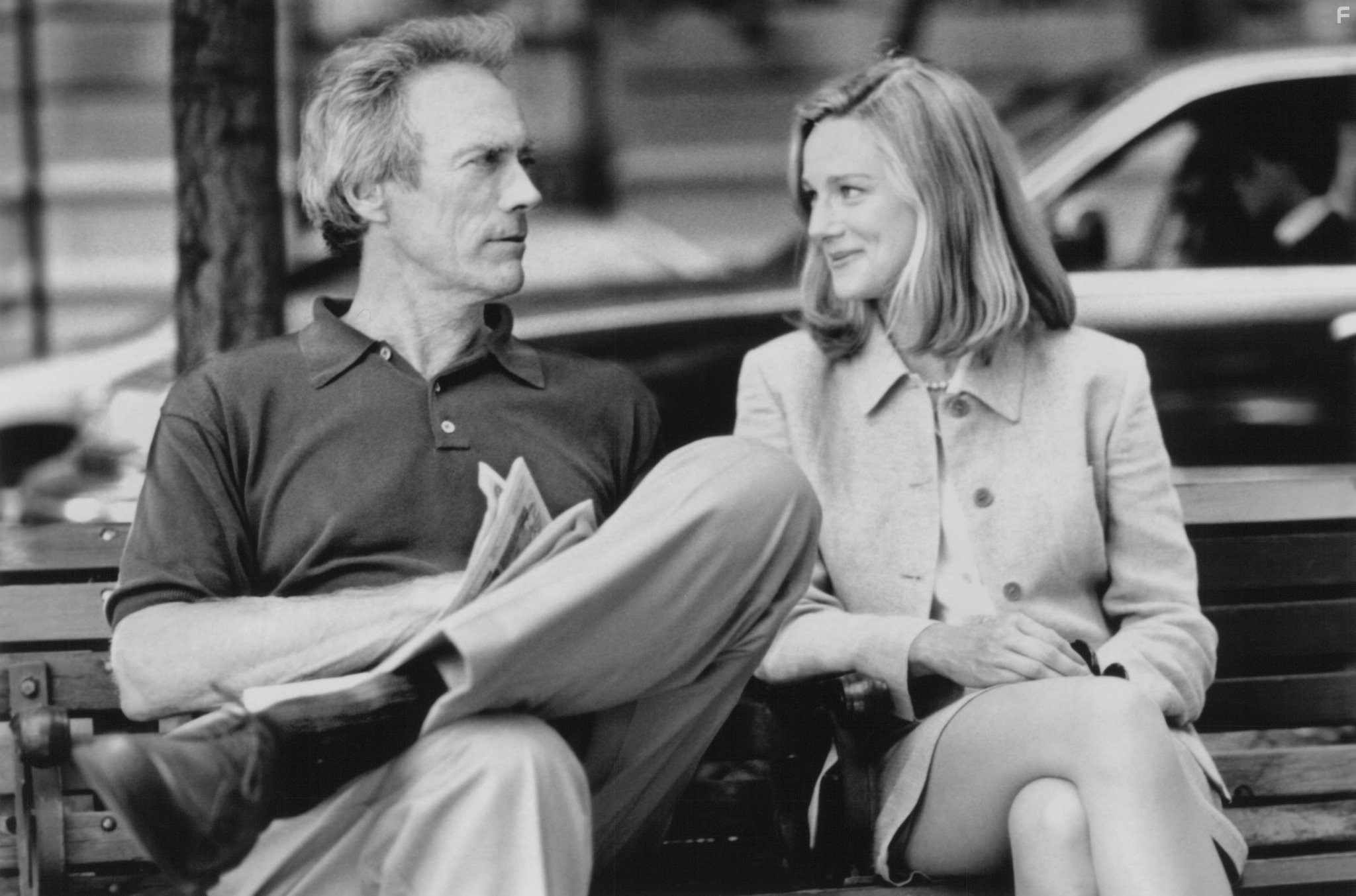 Clint Eastwood and Laura Linney in Абсолютная власть (1997)