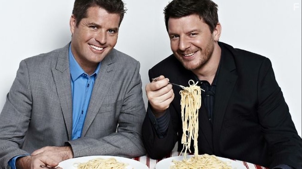 Manu Feildel and Pete Evans in My Kitchen Rules (2010)