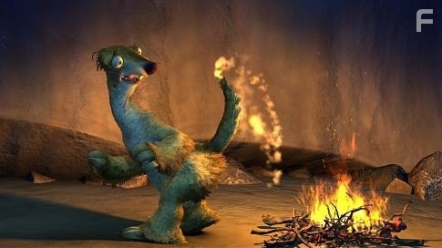 SID the sloth warms up to the ICE AGE's vast, frozen landscape.