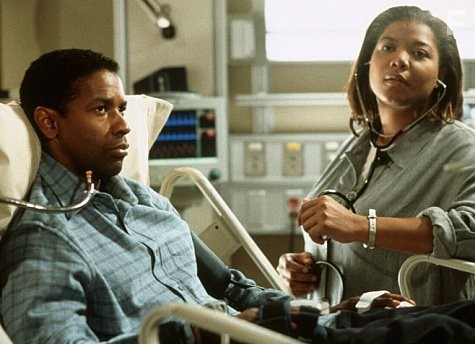 Denzel Washington and Queen Latifah in Власть страха (1999)