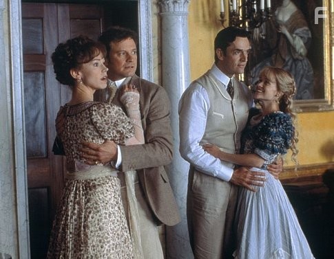 Colin Firth, Rupert Everett, Reese Witherspoon, and Frances O'Connor in Как важно быть серьёзным (2002)