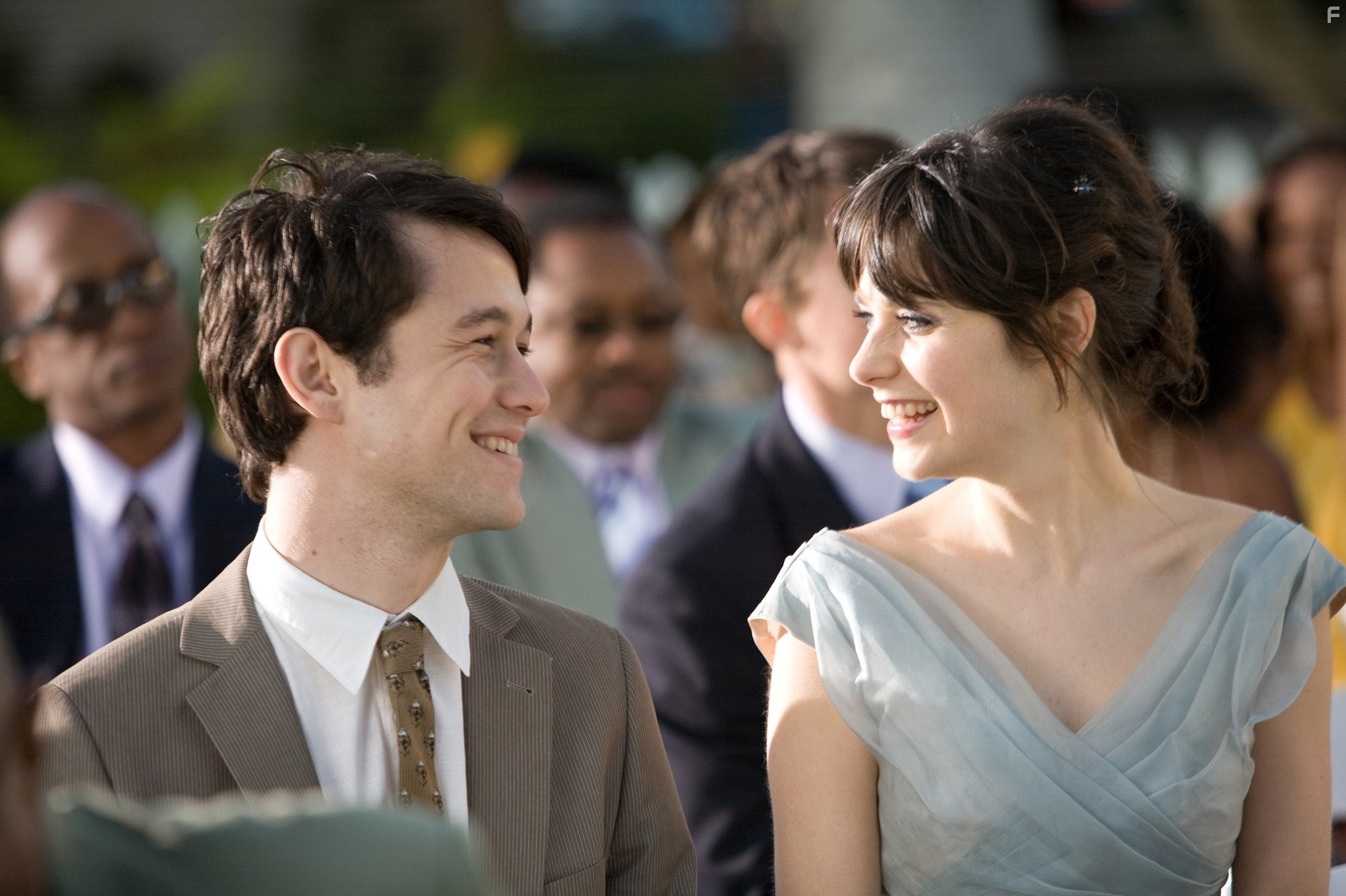 Zooey Deschanel and Joseph Gordon-Levitt in (500) дней летa (2009)