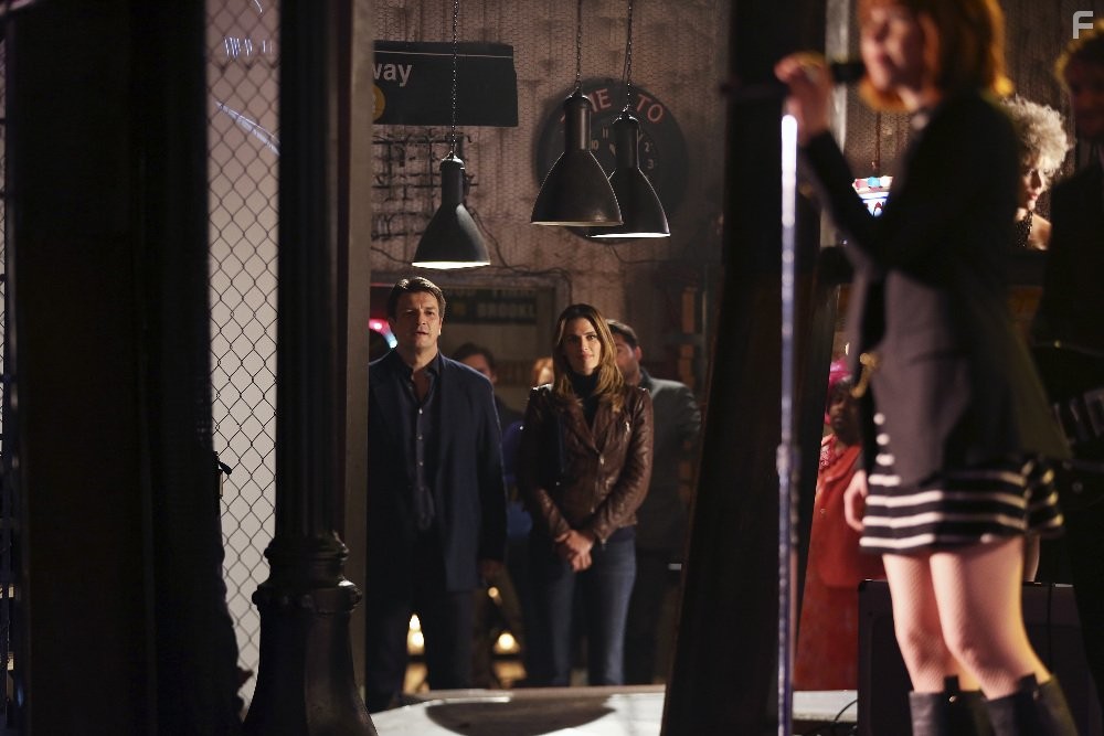 Nathan Fillion, Stana Katic, and Carly Rae Jepsen in Касл (2009)