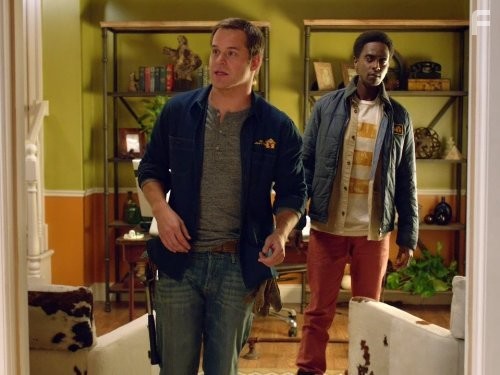 Edi Gathegi and Kyle Bornheimer in Family Tools (2013)