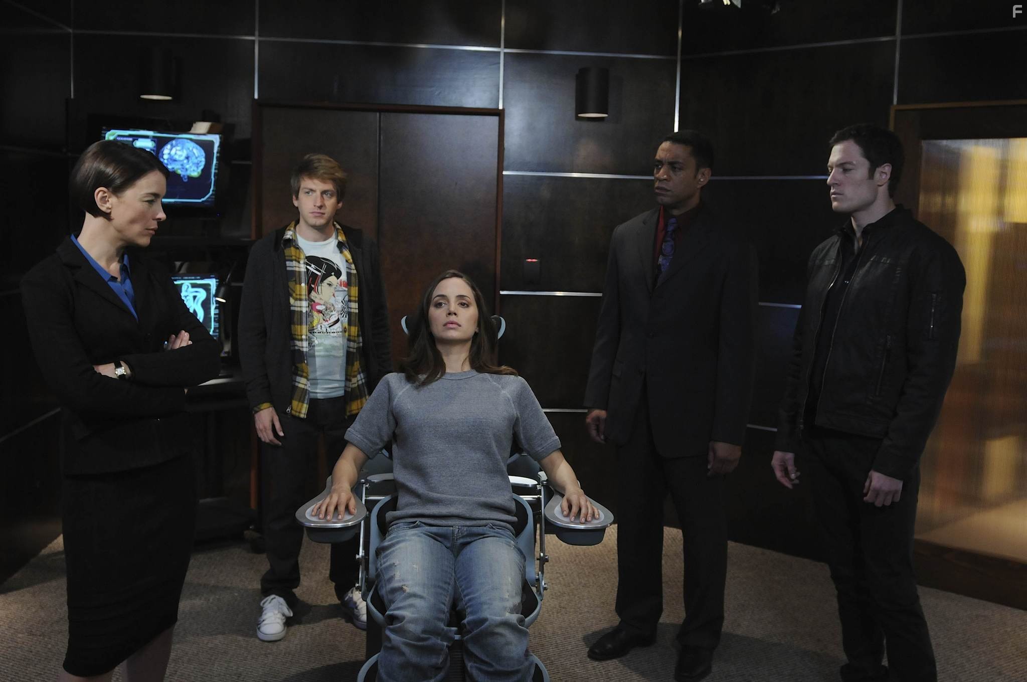 Eliza Dushku, Fran Kranz, Harry Lennix, Tahmoh Penikett, and Olivia Williams in Кукольный дом (2009)