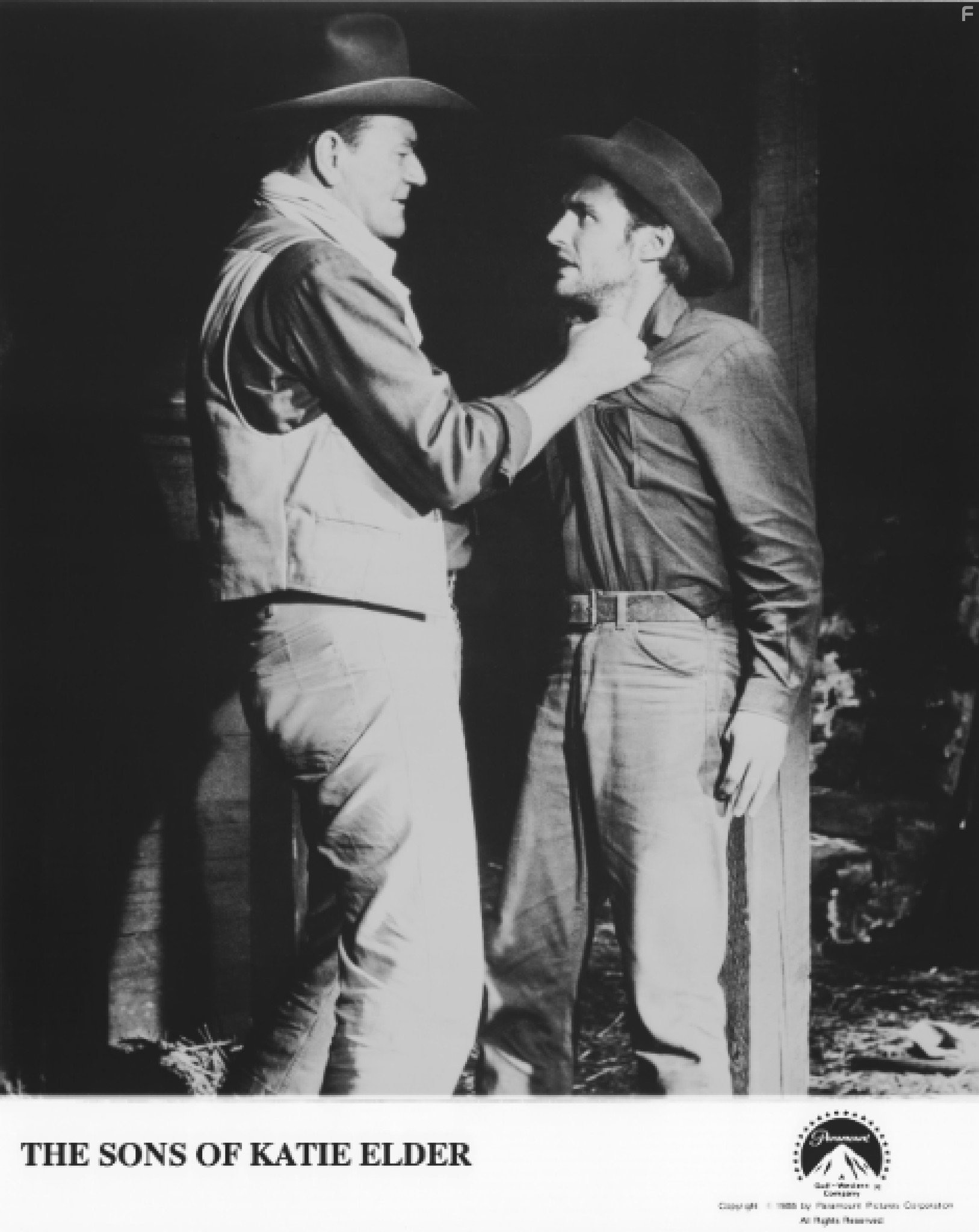 John Wayne and Dennis Hopper in Сыновья Кэти Элдер (1965)
