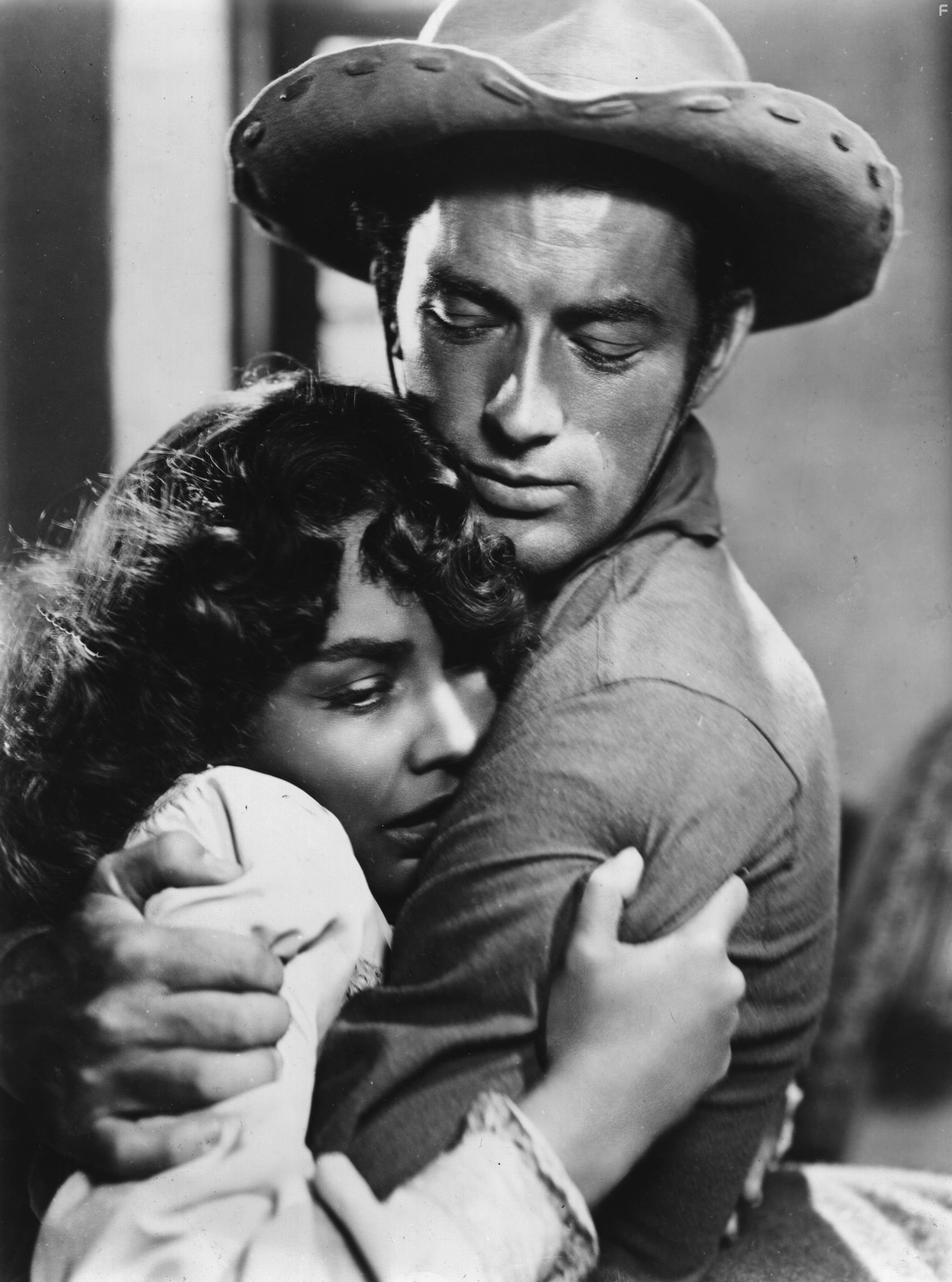 Gregory Peck and Jennifer Jones in Дуэль под солнцем (1946)