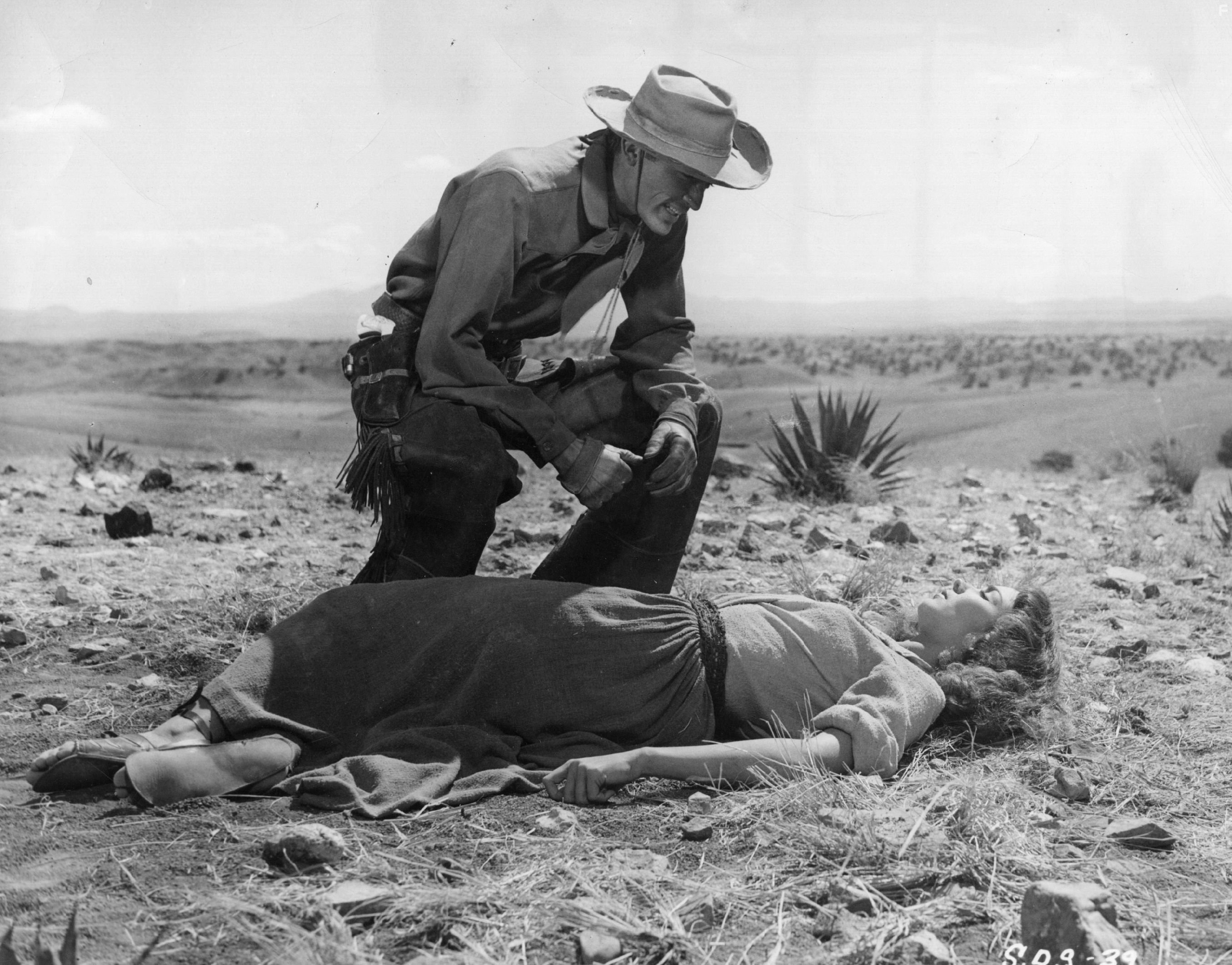 Gregory Peck and Jennifer Jones in Дуэль под солнцем (1946)