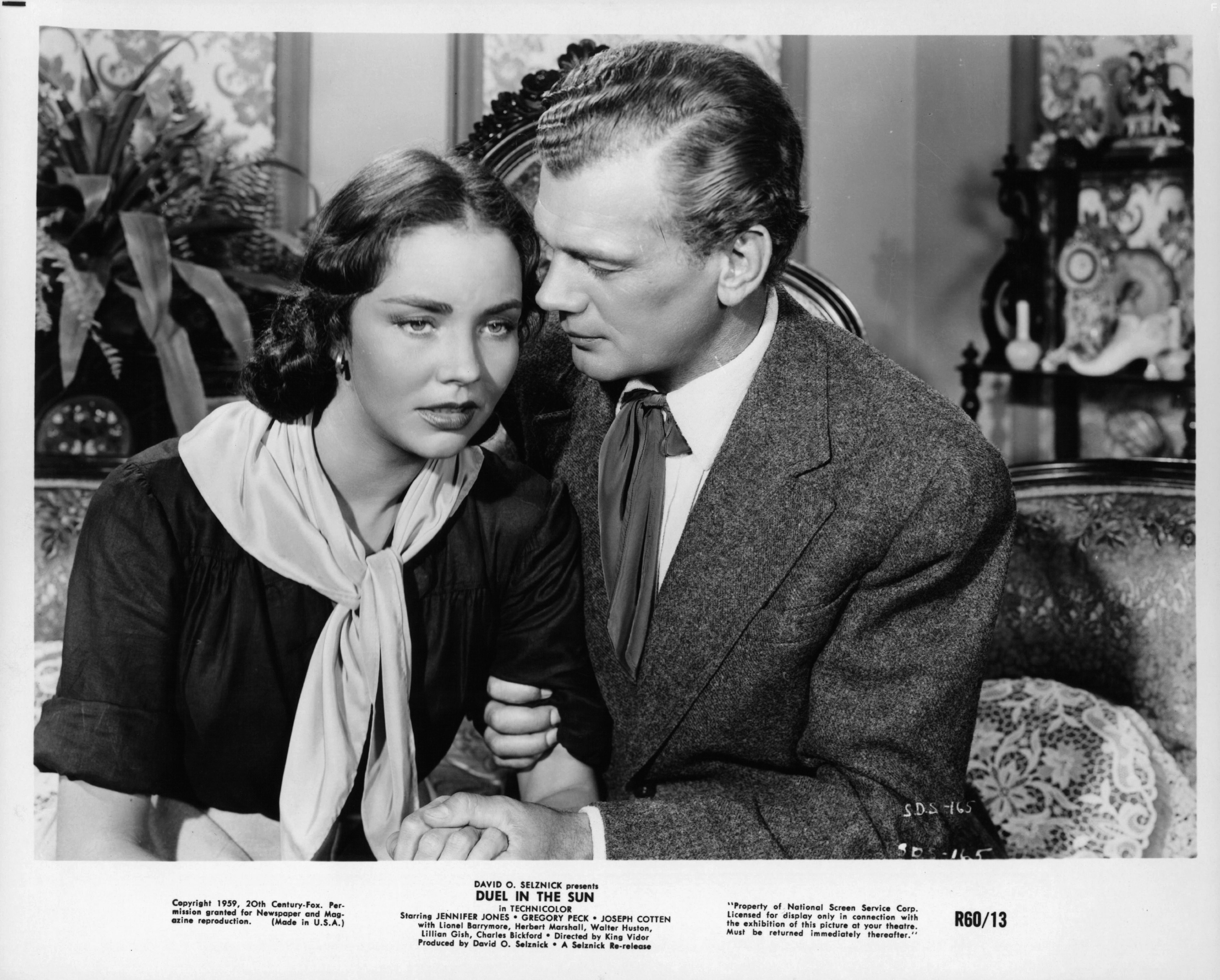 Joseph Cotten and Jennifer Jones in Дуэль под солнцем (1946)