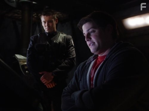 Brian J. Smith and David Blue in Звёздные врата: Вселенная (2009)