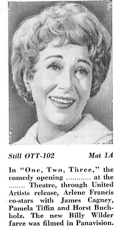 Arlene Francis in Один, два, три (1961)