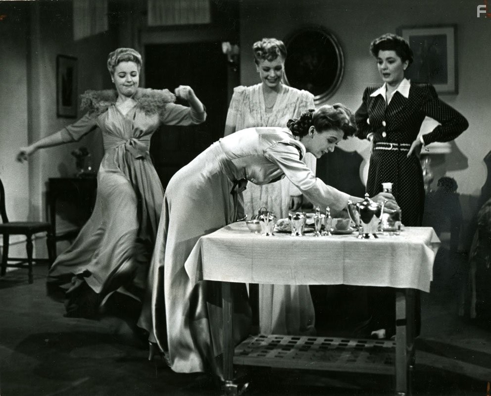Lynn Bari, Virginia Gilmore, Mary Beth Hughes, and Carole Landis in Orchestra Wives (1942)