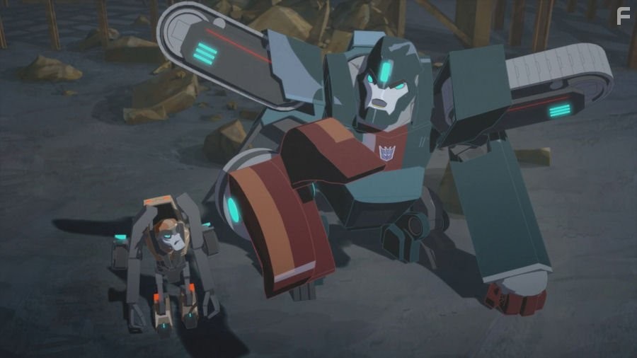 John DiMaggio and Eric Bauza in Трансформеры: Роботы под прикрытием (2015)