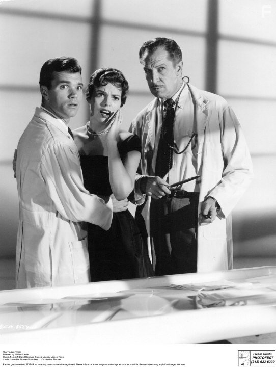 Vincent Price, Darryl Hickman, and Pamela Lincoln in Тинглер (1959)