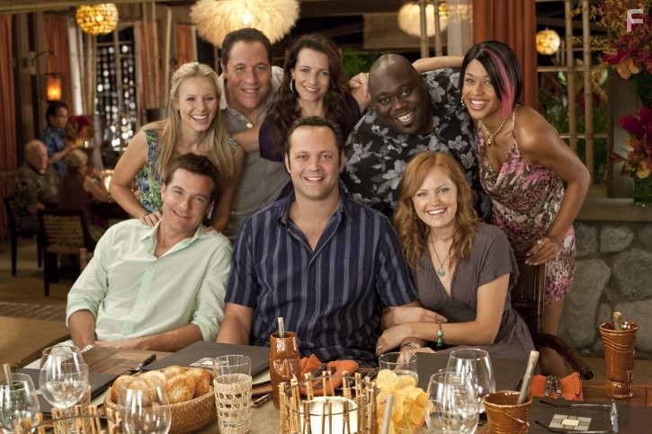 Vince Vaughn, Jason Bateman, Kristin Davis, Malin Akerman, Kristen Bell, Jon Favreau, Faizon Love, and Kali Hawk in Формула любви для узников брака (2009)