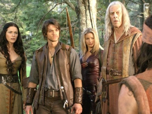Craig Horner, Bruce Spence, Bridget Regan, and Tabrett Bethell in Легенда об Искателе (2008)
