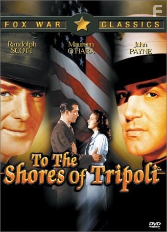 Maureen O'Hara, Randolph Scott, and John Payne in To the Shores of Tripoli (1942)
