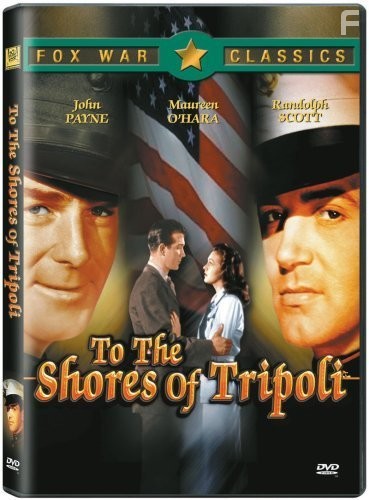 Maureen O'Hara, Randolph Scott, and John Payne in To the Shores of Tripoli (1942)